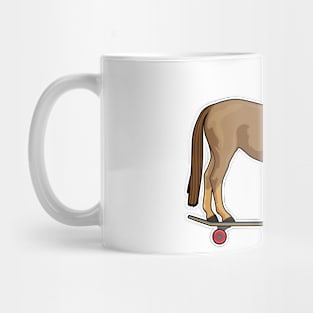 Horse as Skater on Skateboard Mug